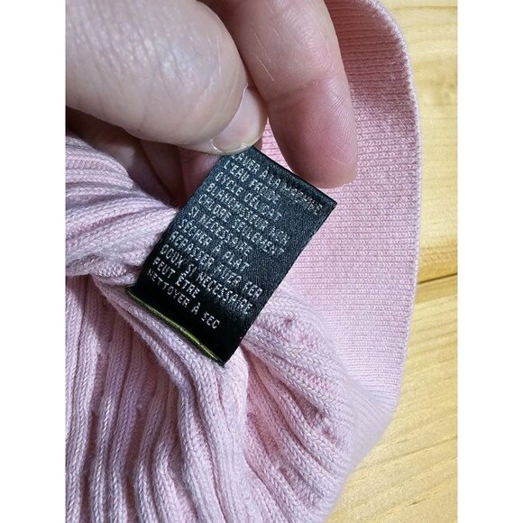 Ralph Lauren Tank Top Womens Size Medium Pink Cable Knit Cotton Blind - Picture 7 of 8